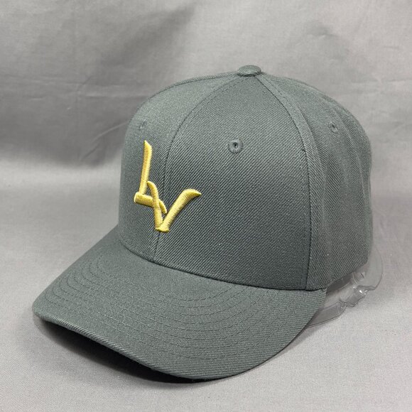 Decky Las Vegas LV Snapback Cap Hat Gray Golf Activewear Outdoor Nevada USA Mens - Picture 1 of 13